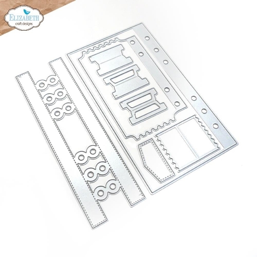Picture of Elizabeth Craft Designs Μεταλλικές Μήτρες Κοπής - From The Past, Sidekick Essentials 30 - Base page With Ticket, 8τεμ.