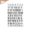 Picture of Elizabeth Craft Designs Διάφανες Σφραγίδες - From The Past, Roman Numerals With Alpha, 56τεμ.
