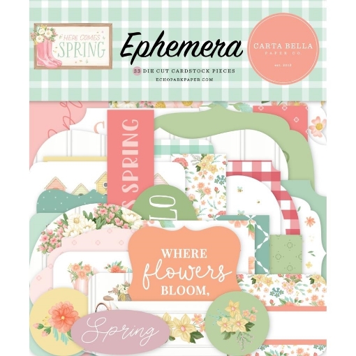 Picture of Carta Bella Διακοσμητικά Εφήμερα - Here Comes Spring, Icons, 33τεμ.
