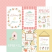 Picture of Carta Bella Συλλογή Χαρτιών Scrapbooking Διπλής Όψεως 12" x 12" – Here Comes Spring