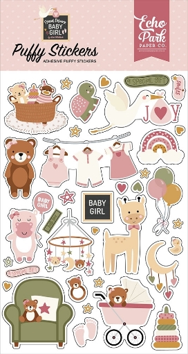 Picture of Echo Park Puffy Stickers | Puffy Αυτοκόλλητα - Special Delivery Baby Girl