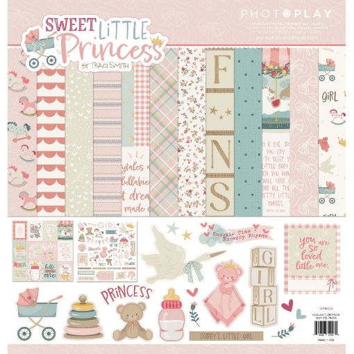 Picture of PhotoPlay Collection Kit | Συλλογή Scrapbooking Διπλής Όψης 12" x 12" – Sweet Little Princess