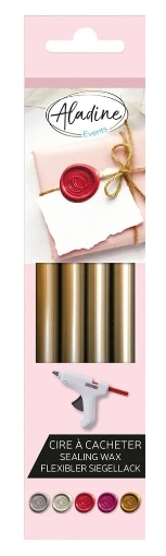 Picture of Aladine Wax Sticks | Ράβδοι Κεριού για Βουλοκέρι - Antique Gold, 4 τεμ.