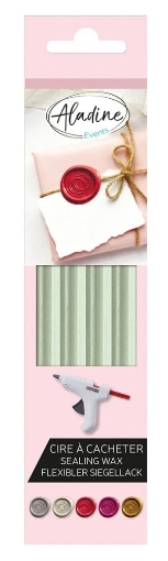 Picture of Aladine Wax Sticks Ράβδοι Κεριού (Βουλοκέρι) - Light Green, 4τεμ.