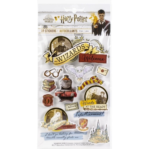 Picture of Paper House Διακοσμητικά 3D Αυτοκόλλητα - Harry Potter, Watercolors, 15τεμ.