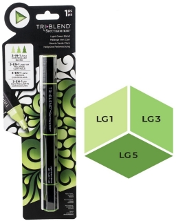 Picture of Spectrum Noir Triblend Markers Μαρκαδόρος Οινοπνεύματος 3 σε 1 - Light Green Blend (LG1 LG3 LG5)