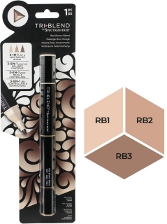 Picture of Spectrum Noir Triblend Markers Μαρκαδόρος Οινοπνεύματος 3 σε 1 - Red Brown Blend (RB1 RB2 RB3)