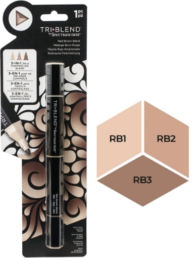 Picture of Spectrum Noir Triblend Markers Μαρκαδόρος Οινοπνεύματος 3 σε 1 - Red Brown Blend (RB1 RB2 RB3)