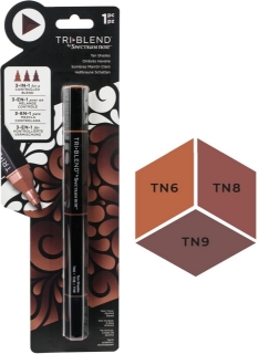Picture of Spectrum Noir Triblend Markers Μαρκαδόρος Οινοπνεύματος 3 σε 1 - Tan Shade (TN6 TN8 TN9)