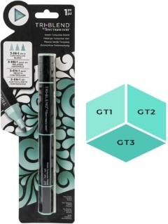 Picture of Spectrum Noir Triblend Markers Μαρκαδόρος Οινοπνεύματος 3 σε 1 - Green Turquoise Blend  (GT1 GT2 GT3)