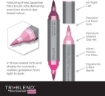 Picture of Spectrum Noir Triblend Brush Μαρκαδόρος Οινοπνεύματος 3 σε 1 - Bright Pink Blend (BP1 BP4 BP7)
