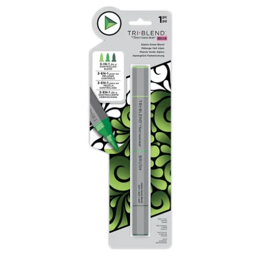 Picture of Spectrum Noir Triblend Brush Μαρκαδόρος Οινοπνεύματος 3 σε 1 - Alpine Green Blend (AG1 AG3 AG5)