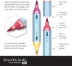 Picture of Spectrum Noir TriColour Aqua Markers - Μαρκαδόροι Ακουαρέλας 3 σε 1, Essential Neutrals  (9 Χρώματα)