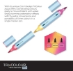 Picture of Spectrum Noir TriColour Aqua Markers Μαρκαδόροι Ακουαρέλας 3 σε 1 - Essential Neutrals, 3τεμ.  (9 Χρώματα)