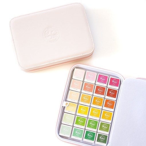 Picture of Pinkfresh Studio Faux Leather Ink Cube Holder Zipper Box - Κασετίνα Αποθήκευσης για Μελάνια