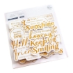 Picture of Pinkfresh Foiled Ephemera Pack Διακοσμητικά Εφήμερα - Foiled  Sentiments 3, 39τεμ.