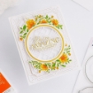 Picture of Pinkfresh Studio Layering Stencils | Σετ Στένσιλ με Floral Στεφάνι- Circle Florals, 5 τεμ.