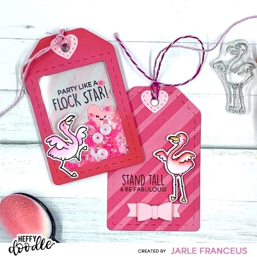 Picture of Heffy Doodle Tag Shaker Dies | Μεταλλικές Μήτρες Κοπής για Shaker Tags & 3D Φιόγκο, 9τεμ.