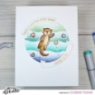 Picture of Heffy Doodle Stormy Seas | Στένσιλ Φόντου 6" x 6" με Κύματα