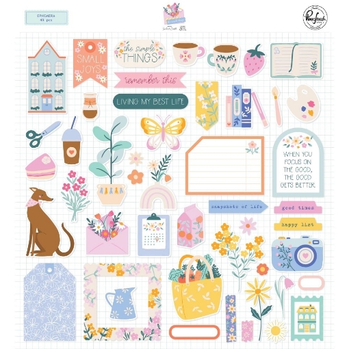 Picture of Pinkfresh Studio Ephemera Pack Διακοσμητικά Εφήμερα - The Simple Things, 48τεμ.