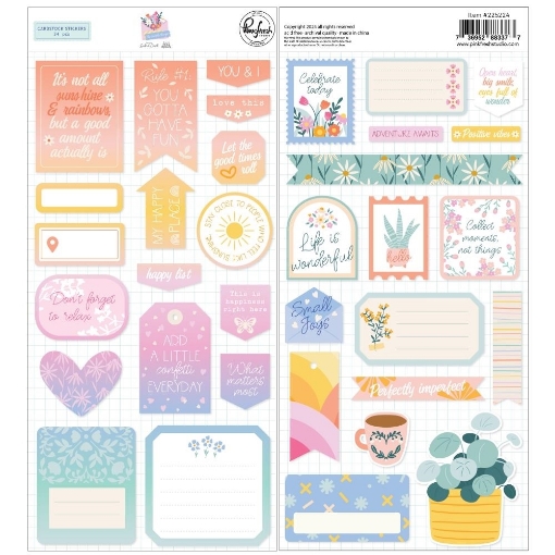 Picture of Pinkfresh Studio Cardstock Stickers Αυτοκόλλητα 5.5" x 11" - The Simple Things, 34τεμ.