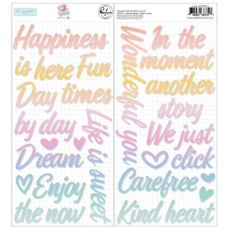 Picture of Pinkfresh Studio Puffy Stickers | Puffy Αυτοκόλλητα, Τίτλοι - The Simple Things