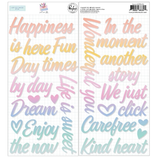 Picture of Pinkfresh Studio Puffy  Title Stickers Αυτοκόλλητα Τίτλων 5.5"X11" - The Simple Things, 59τεμ.