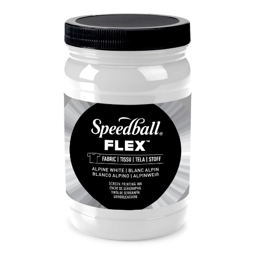Picture of Speedball Flex Screen Printing Fabric Ink Μελάνι Μεταξοτυπίας 32oz - Alpine White
