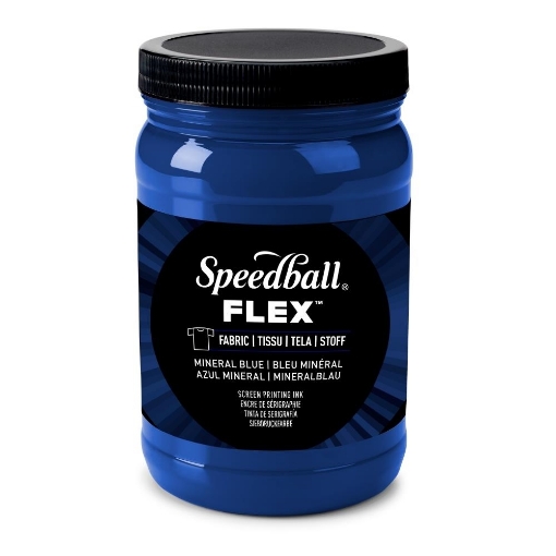 Picture of Speedball Flex Screen Printing Fabric Ink Μελάνι Μεταξοτυπίας 32oz - Mineral Blue