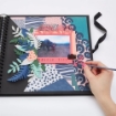 Picture of Papermania Scrapbook Άλμπουμ 8'' x 8'' - Black, 40 φύλλα