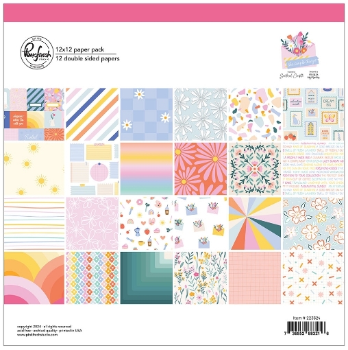 Picture of Pinkfresh Studio Συλλογή Χαρτιών Scrapbooking Διπλής Όψης 12''X12" - The Simple Things 