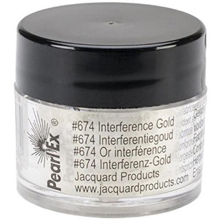 Picture of 🪄 Jacquard PearlEx Powdered Pigment 3g - Interference Gold – Mica Χρωστική σε Σκόνη με Ιριδίζον Χρυσαφένιο Εφέ
