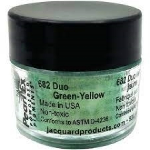 Picture of Jacquard Pearl Ex Powdered Pigment 3g - Duo Green Yellow