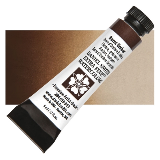 Picture of Daniel Smith Extra Fine Tubes Χρώμα Ακουαρέλας Σωληνάριο - Burnt Umber