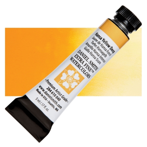 Picture of Daniel Smith Extra Fine Watercolor Tube | Χρώμα Ακουαρέλας σε Σωληνάριο – Hansa Yellow Deep