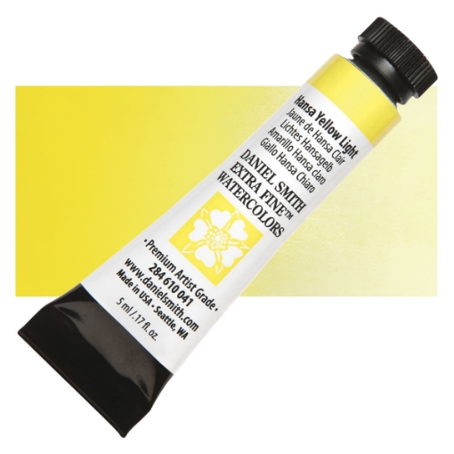 Picture of Daniel Smith Extra Fine Tubes Χρώμα Ακουαρέλας Σωληνάριο - Hansa Yellow Light