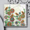 Picture of Katkin Krafts Stencil 7 x 7 inch. - Square Abstraction