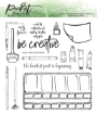 Picture of Picket Fence Studios Clear Stamps Διάφανες Σφραγίδες 6 x 6 inch. - I Work For Watercolor, 16τεμ.