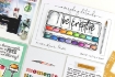 Picture of Picket Fence Studios Clear Stamps Διάφανες Σφραγίδες 6 x 6 inch. - I Work For Watercolor, 16τεμ.