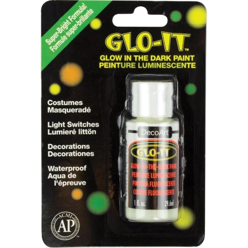 Picture of DecoArt Glo-It Glow In The Dark Paint 29ml - Φωσφοριζέ Ακρυλικό Χρώμα 