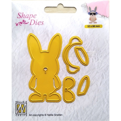 Picture of Nellie Snellen Shape Build-Up Dies Μήτρες Κοπής - Easter Macho Hare, 4τεμ.