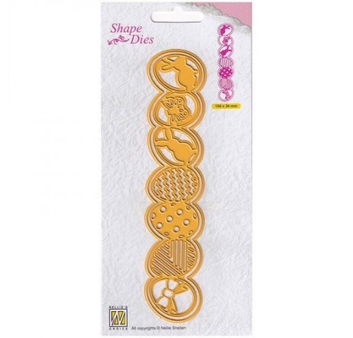Picture of Nellie Snellen Shape Dies Μήτρες Κοπής - Easter Egg Border