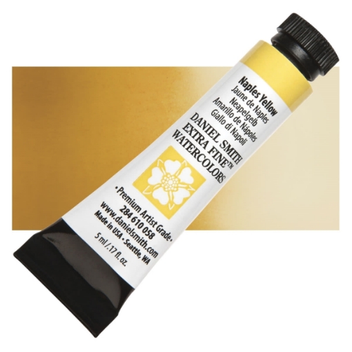 Picture of Daniel Smith Extra Fine Tubes Χρώμα Ακουαρέλας Σωληνάριο 5ml - Naples Yellow
