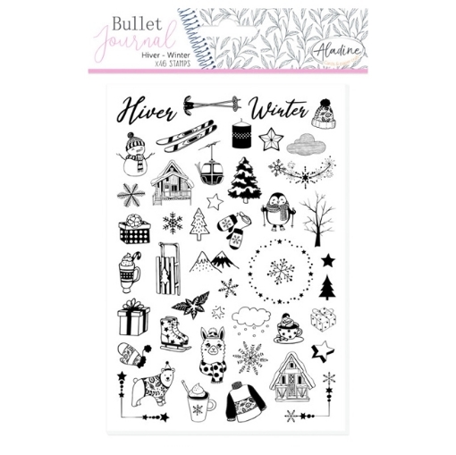 Picture of Aladine Bullet Journal Foam Stamps | Χειμωνιάτικες Σφραγίδες για Planner & Journal - Winter, 46 τεμ.