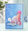Picture of Crafter's Companion Clear Stamp & Die Set | Διάφανη Σφραγίδα και Μήτρα Κοπής, Enchanted Ocean Handsome Sea Horse, 2 τεμ.