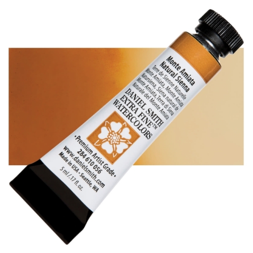 Picture of Daniel Smith Extra Fine Tubes Χρώμα Ακουαρέλας Σωληνάριο - Monte Amiata Natural Sienna