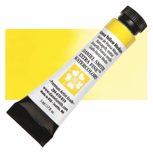 Picture of Daniel Smith Extra Fine Tubes Χρώμα Ακουαρέλας Σωληνάριο - Hansa Yellow Medium