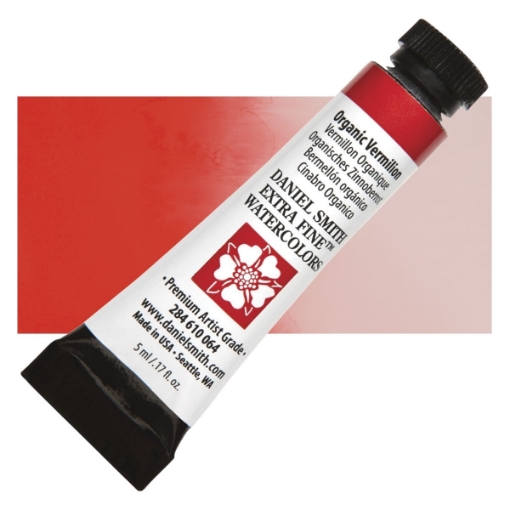 Picture of Daniel Smith Extra Fine Tubes Χρώμα Ακουαρέλας Σωληνάριο 5ml - Organic Vermilion