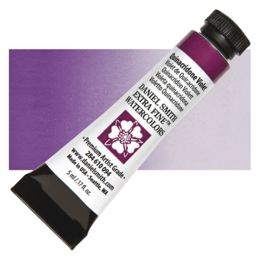 Picture of Daniel Smith Extra Fine Tubes Χρώμα Ακουαρέλας Σωληνάριο - Quinacridone Violet
