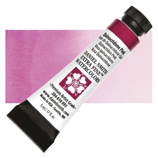 Picture of Daniel Smith Extra Fine Tubes Χρώμα Ακουαρέλας Σωληνάριο 5ml - Quinacridone Pink